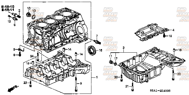 Honda OEM Body Oil Jet - 15280PCX010